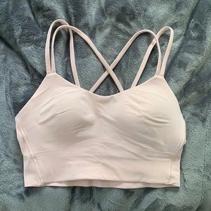 Lululemon like a cloud longline bra strawberry milkshake